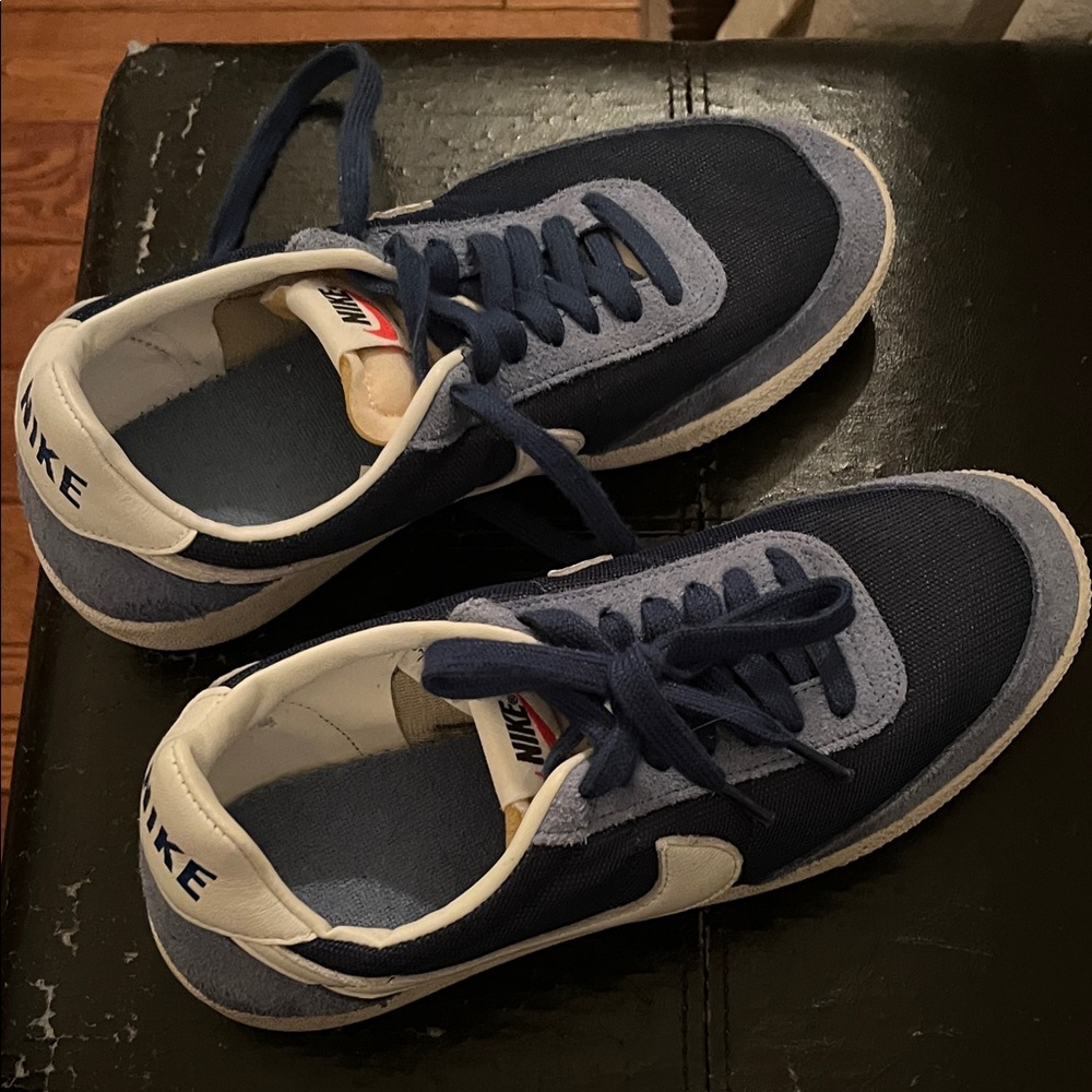 Nike Navy and White Sneakers
